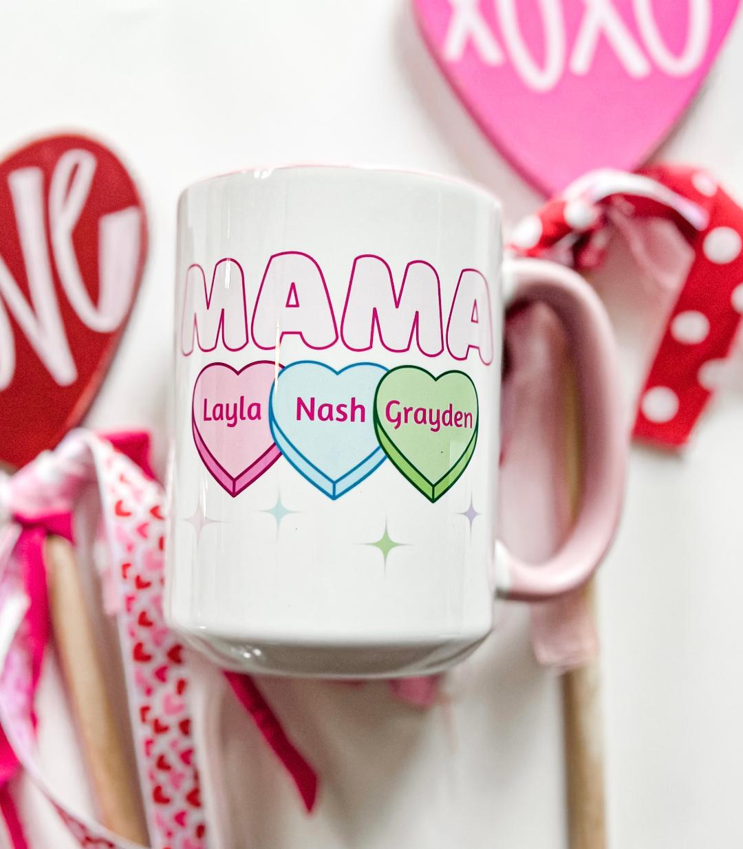 Mama Hearts Mug