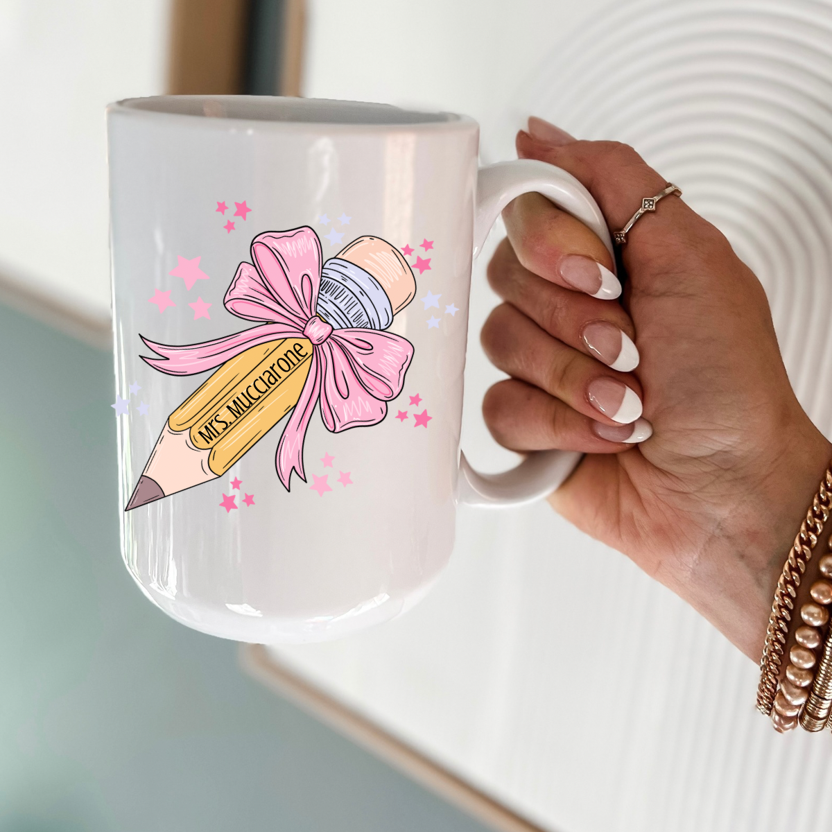 Personalized Teacher Pencil Mug