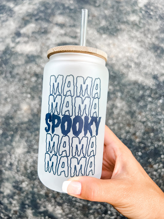 Spooky Mama Frosted Tumbler Halloween