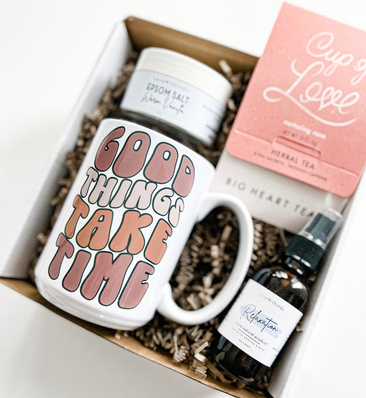 Good Things Take Time Care Box