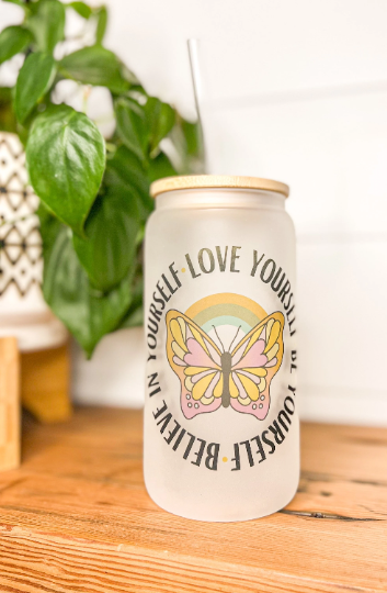 Love Yourself Frosted Tumbler