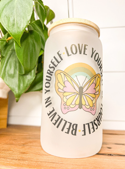 Love Yourself Frosted Tumbler