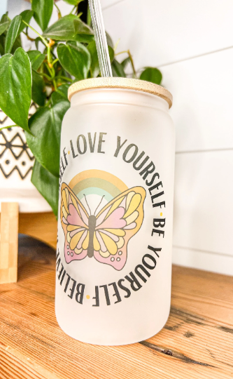 Love Yourself Frosted Tumbler