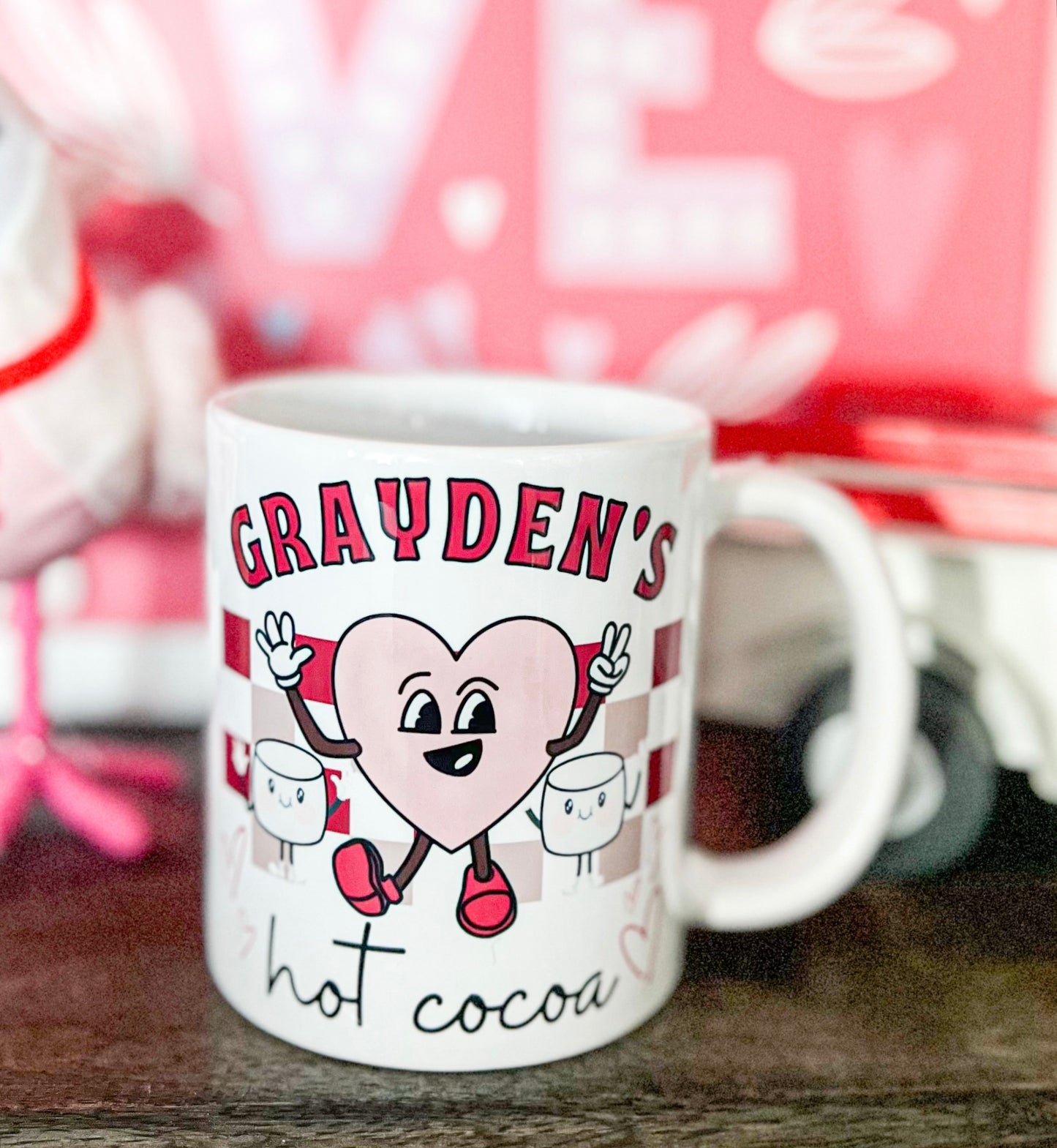 Personalized Hot Cocoa Mug Valentine