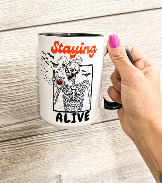 Staying Alive Halloween Mug